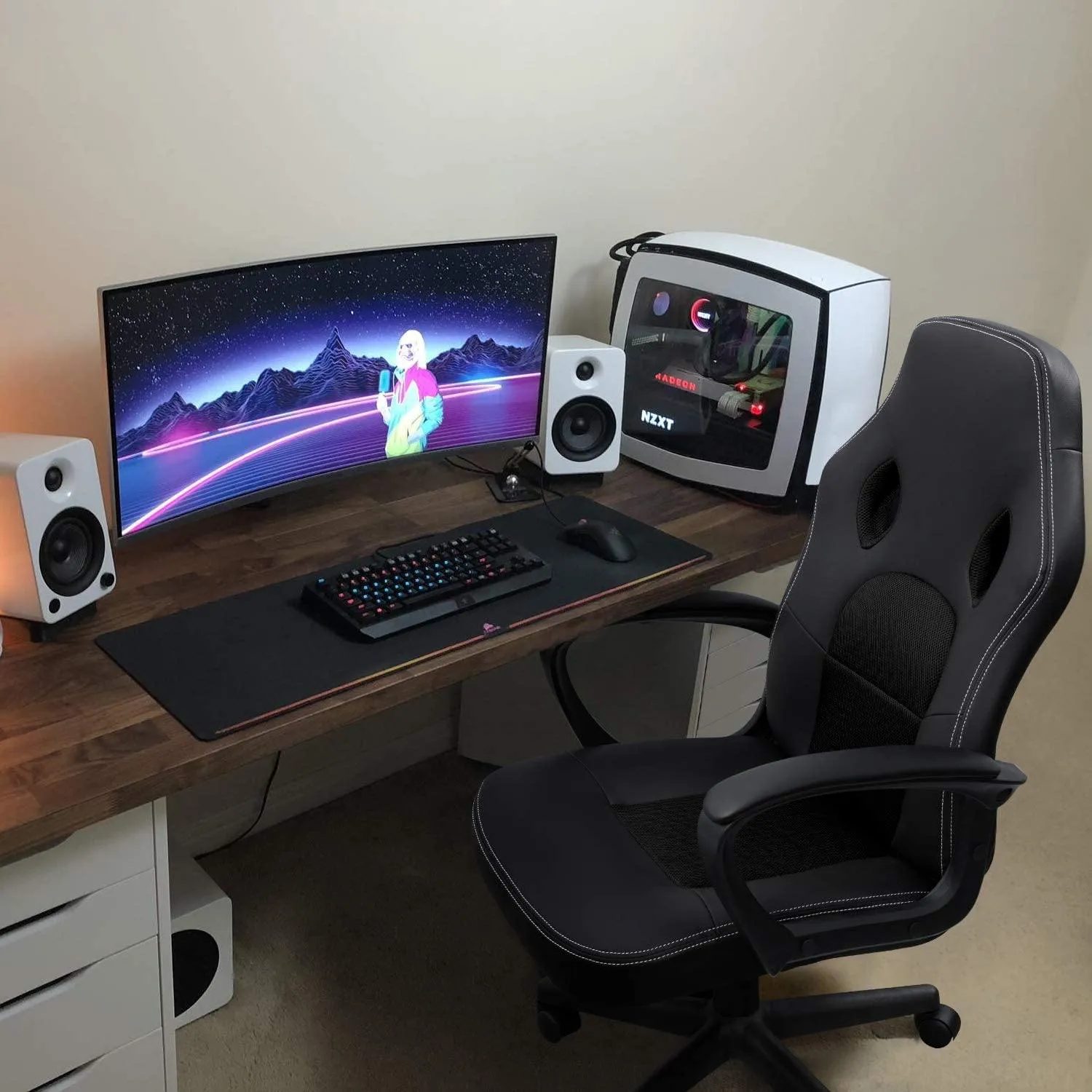 HopeRacer High Back Ergonomic Adjustable Gaming Chair