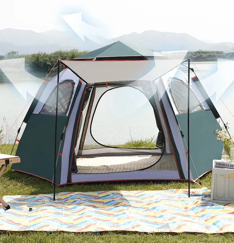 Hot Sale! Fully Automatic Outdoor Camping Tent Quick Opening and Folding Rain Proof Gear for Hiking and Camping Use