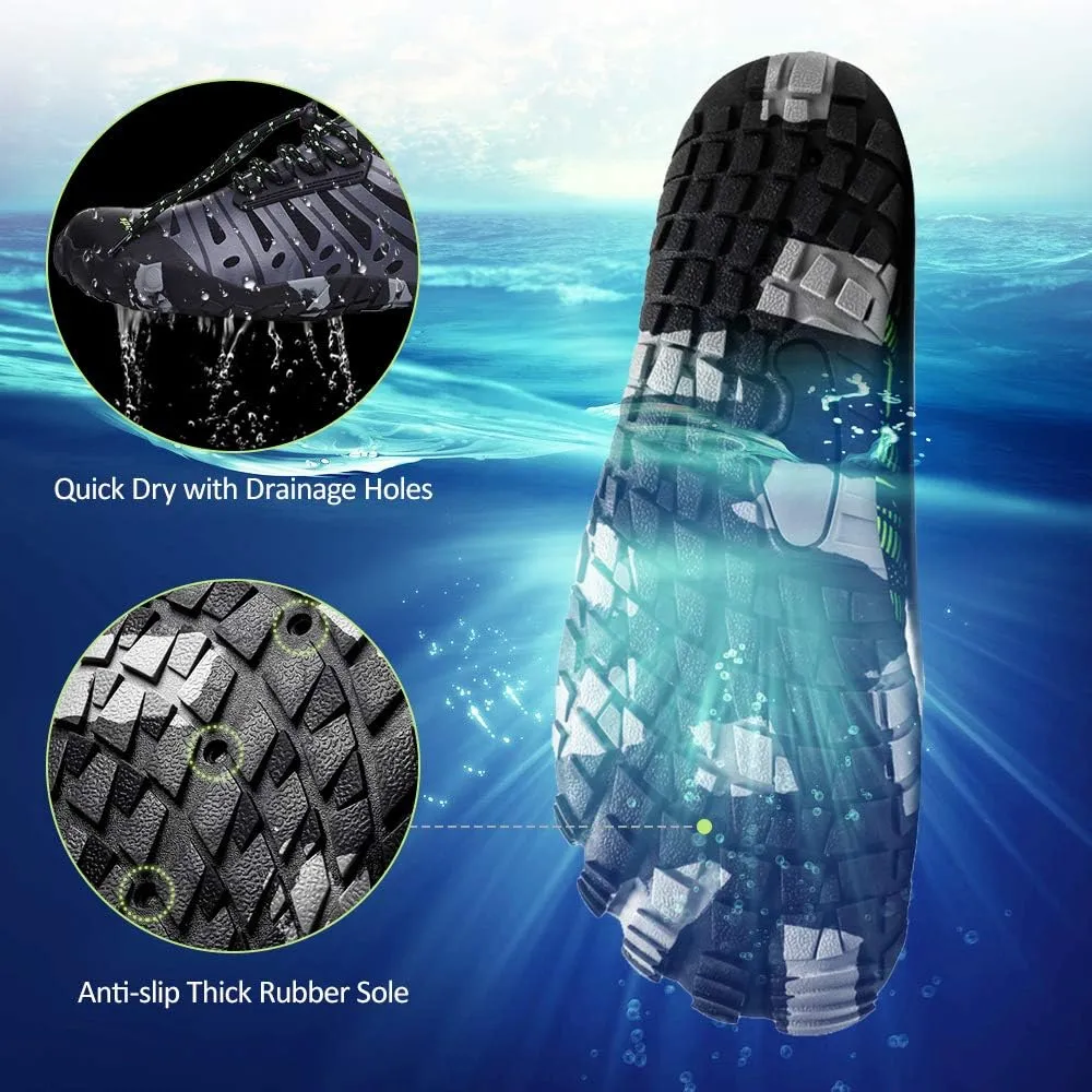 HXBER Water Shoes Quick Dry Lightweight River Trekking Shoes Athletic Sport Shoes for Beach Kayaking Boating Hiking Surfing Walking