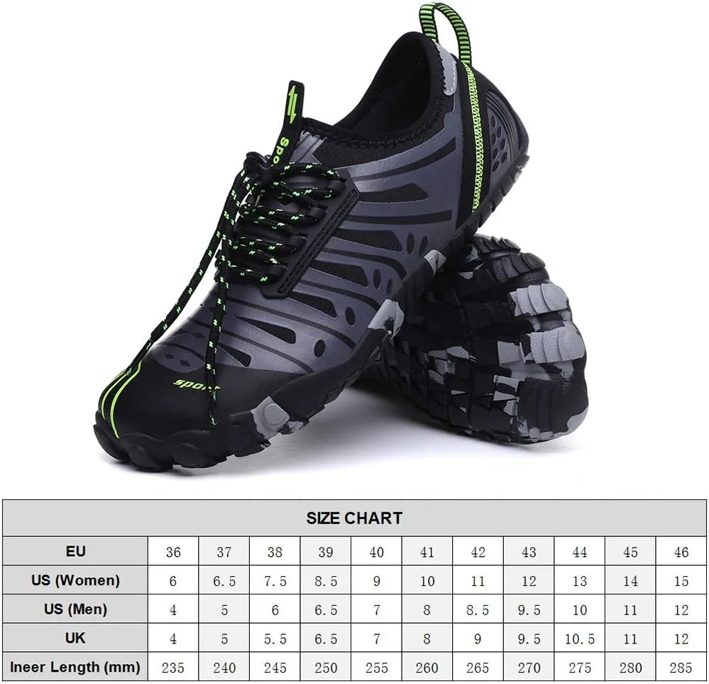 HXBER Water Shoes Quick Dry Lightweight River Trekking Shoes Athletic Sport Shoes for Beach Kayaking Boating Hiking Surfing Walking