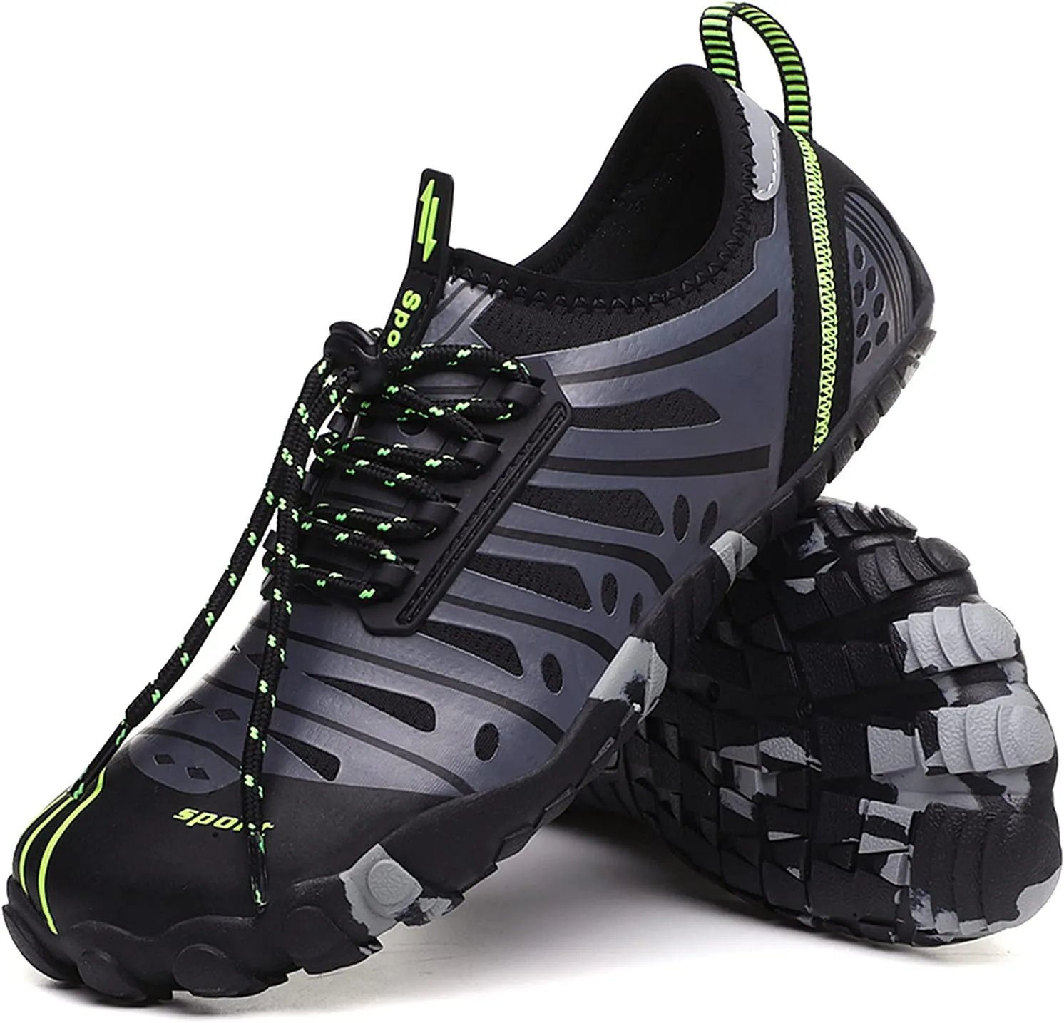 HXBER Water Shoes Quick Dry Lightweight River Trekking Shoes Athletic Sport Shoes for Beach Kayaking Boating Hiking Surfing Walking