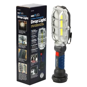 (Improved) NextLED NT-5571 Rechargeable Magnetic LED Work Light, 1000 LM Trouble Light, Cordless LED Drop Light, Mechanic Flashlight for Garage, Enhanced Magnetic Base & Hook, Automotive Tasls