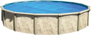 In The Swim 21' Standard Blue Round Solar Pool Cover 8 Mil for Solar Heating Above Ground Pools and Inground Pools