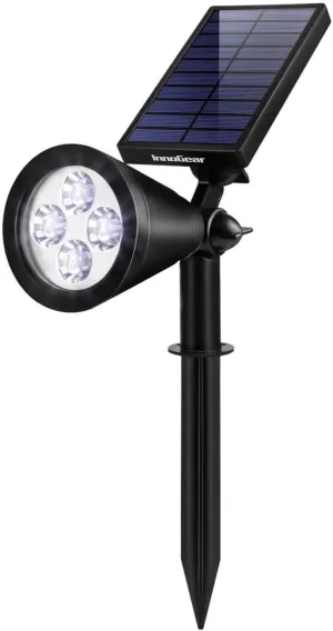 InnoGear Solar Flag Pole Light, Solar Lights Outdoor Waterproof Landscape Spotlights Outside Spot Lights for Flag Uplighting Backyard Patio Pathway Statue Palm Tree Sign, Cool White