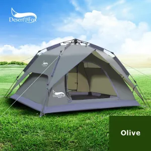 Instant Sun Protable Person for Automated Tent,Easy Shelter,Travelling,Hiking Automatic Camping Desert&Fox Tent Backpacking Easy to install Setup 3-4