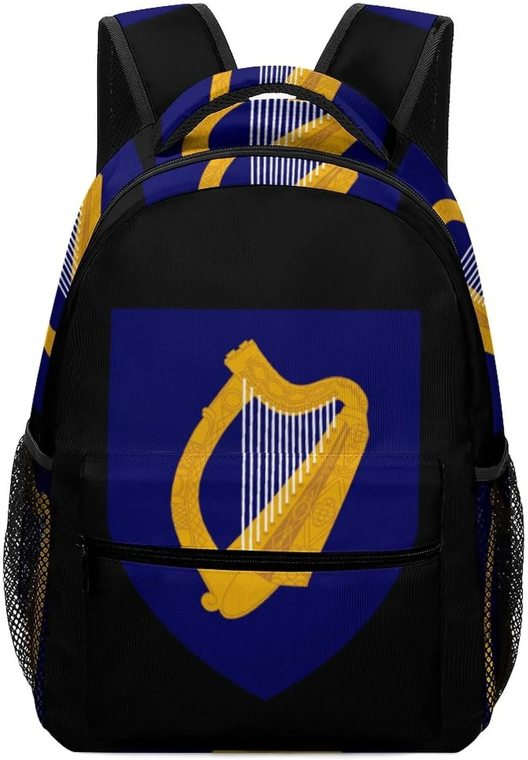Ireland National Emblem Travel Backpack Lightweight Shoulders Bag Laptop Daypack for Work Office