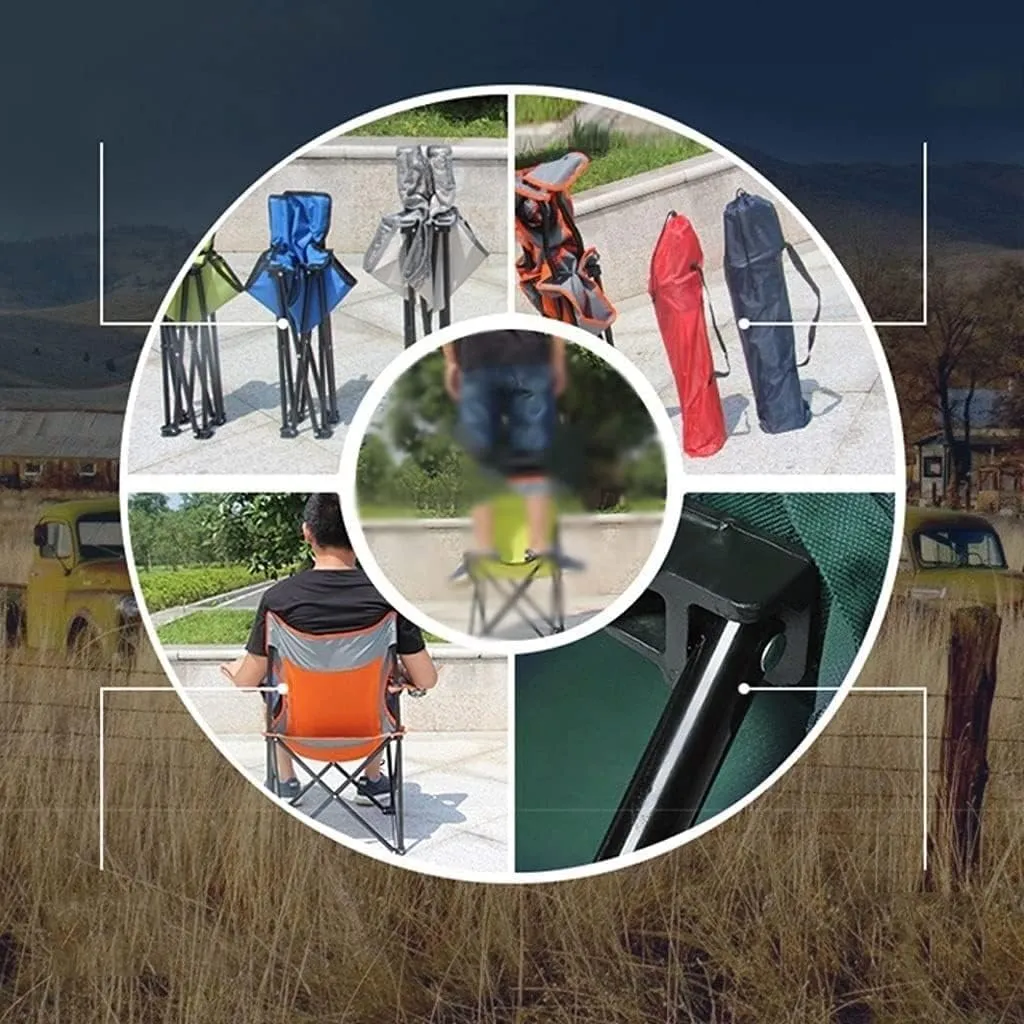IRYZE Outdoor Chair Folding Camping Chair Folding Padded Deck Chair Backchair Beach Chair Fishing Chair Portable Lounge Chair Outdoor Armchair with Cup Holder Camping Chair Foldable Chair (Color : E)