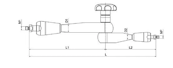 ISSO Strato Line Model: M-28 - Length L 280 mm - Articulated Arm Attachment ONLY By FISSO 4.200