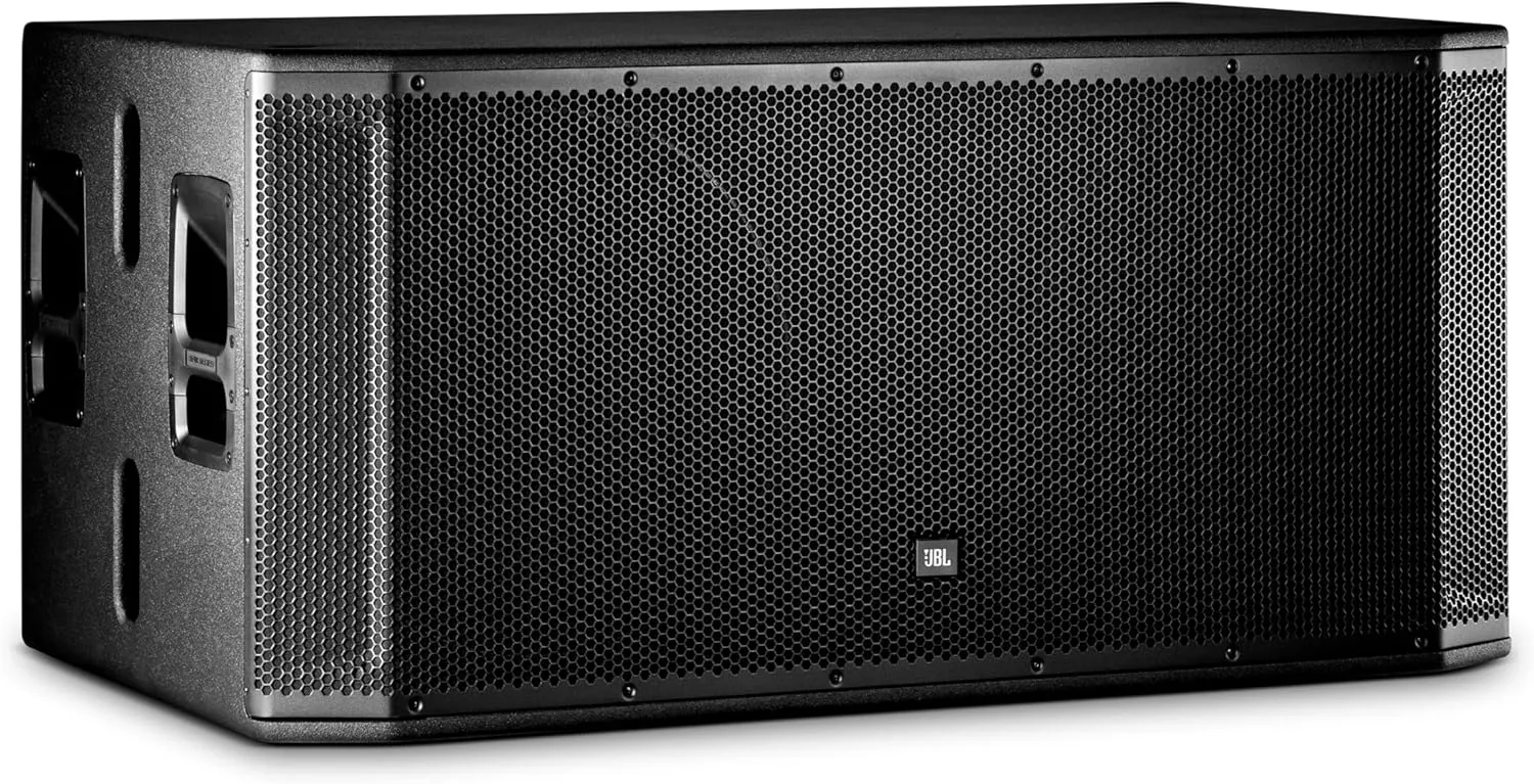 JBL Professional SRX828SP Portable, Active, Amplified, Powered Dual 18 Inch Subwoofer System. 2000 Watt Peak Crown Amplifier. DJ, PA, Stage. Black