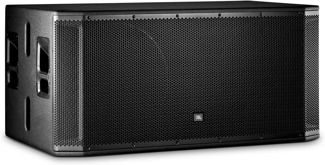 JBL Professional SRX828SP Portable, Active, Amplified, Powered Dual 18 Inch Subwoofer System. 2000 Watt Peak Crown Amplifier. DJ, PA, Stage. Black