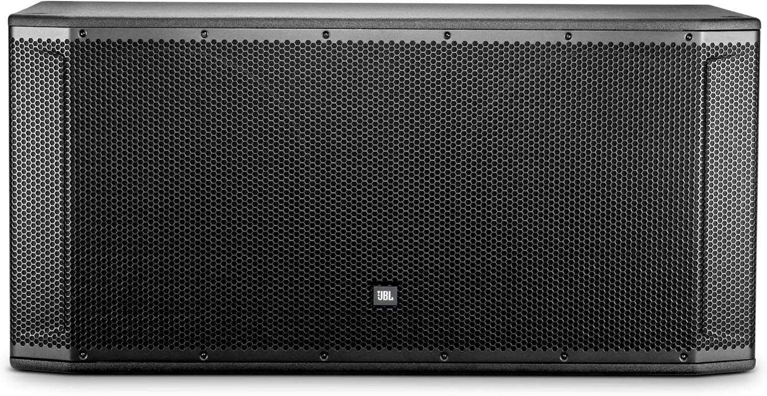JBL Professional SRX828SP Portable, Active, Amplified, Powered Dual 18 Inch Subwoofer System. 2000 Watt Peak Crown Amplifier. DJ, PA, Stage. Black