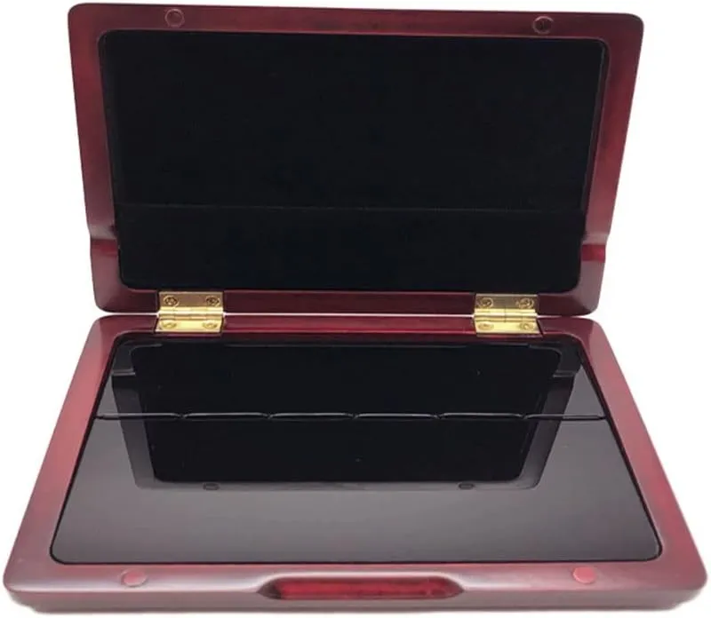 Jiayouy Maroon Color Reed Box Clarinet Reed Storage Case Reeds Holder for 6pcs Clarinet Reeds Woodwind Accessories