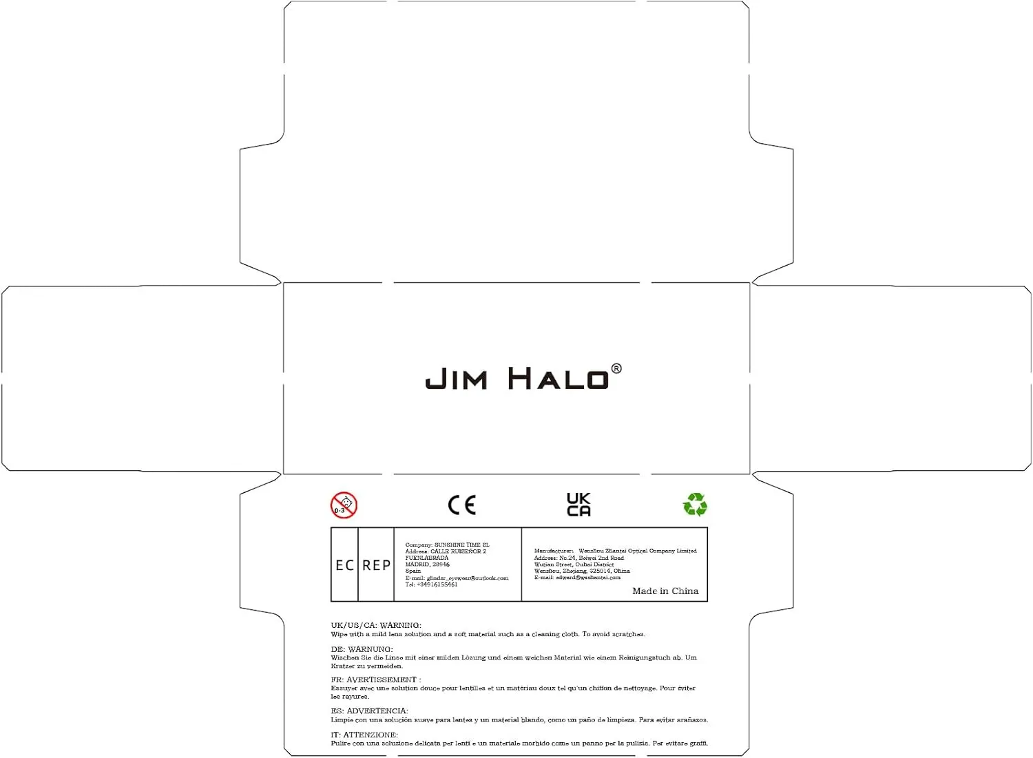 JIM HALO Sport Sunglasses for Men Women TR90 Rimless Frame for Running Fishing Cycling Driving