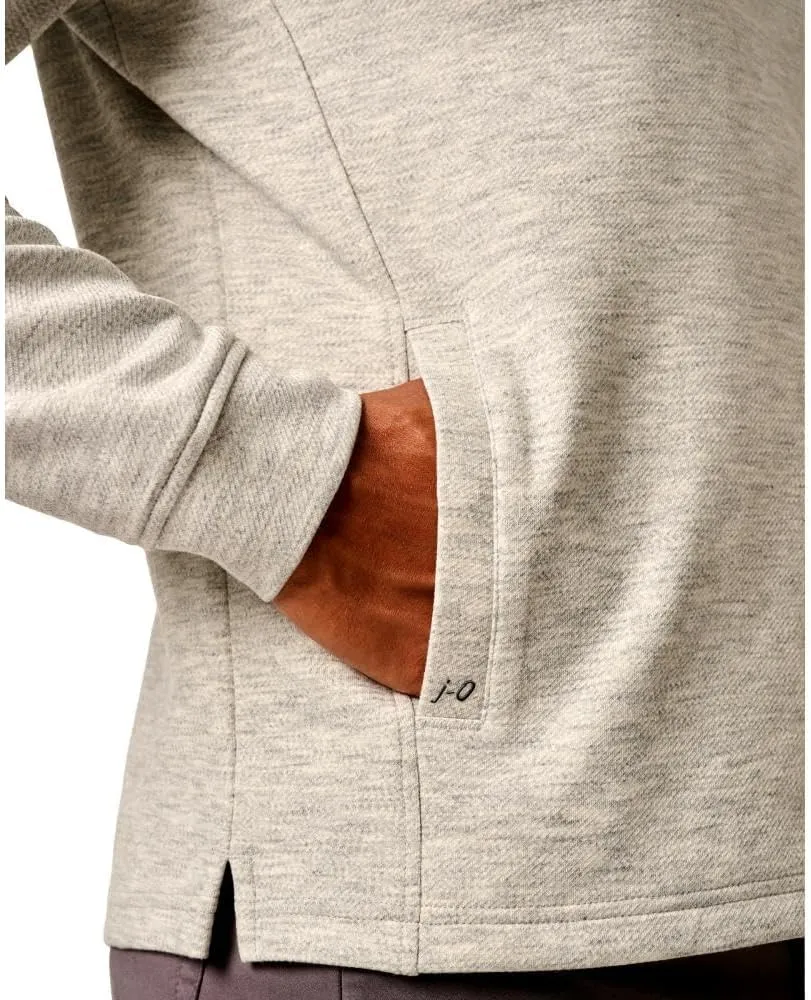 johnnie-O Men's Maxton 1/4 Zip Hoodie, Light Gray