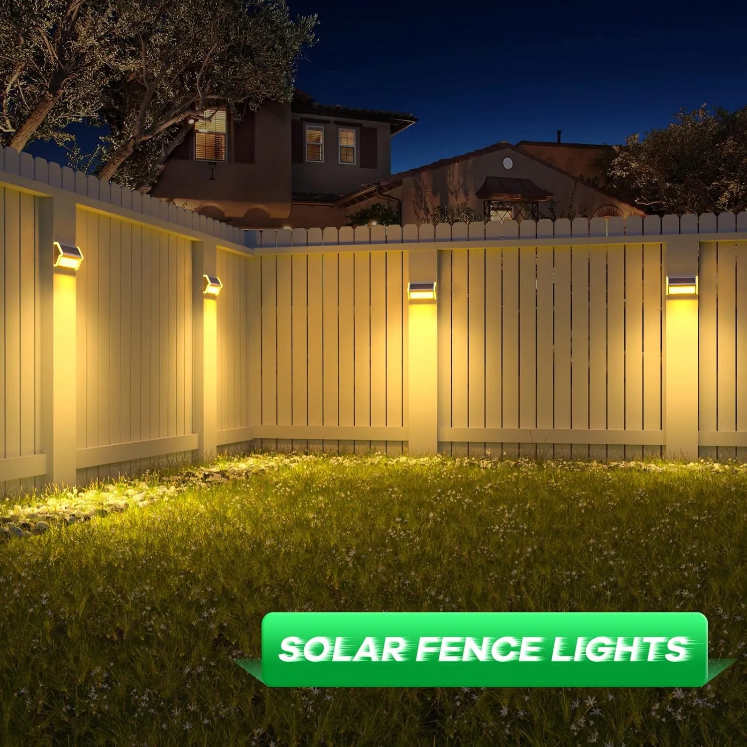 JSOT Solar Step Deck Lights for Outside Decorative - 10Pack Stairs Lights Outdoor Waterproof for Yard Garden Landscape Pool Fence Step Wall 9 LED Beads Solar Lighting