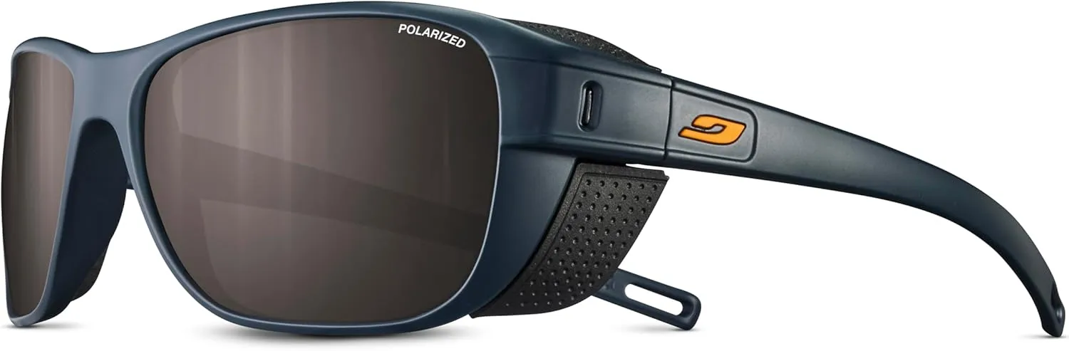 Julbo Camino Glacier Sunglasses for Men & Women w/Removable Side Shields for Mountaineering, Hiking, Skiing, and Trekking