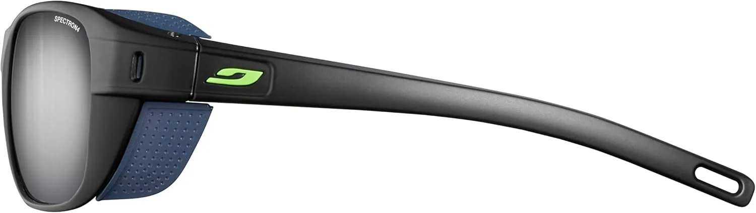 Julbo Camino Glacier Sunglasses for Men & Women w/Removable Side Shields for Mountaineering, Hiking, Skiing, and Trekking