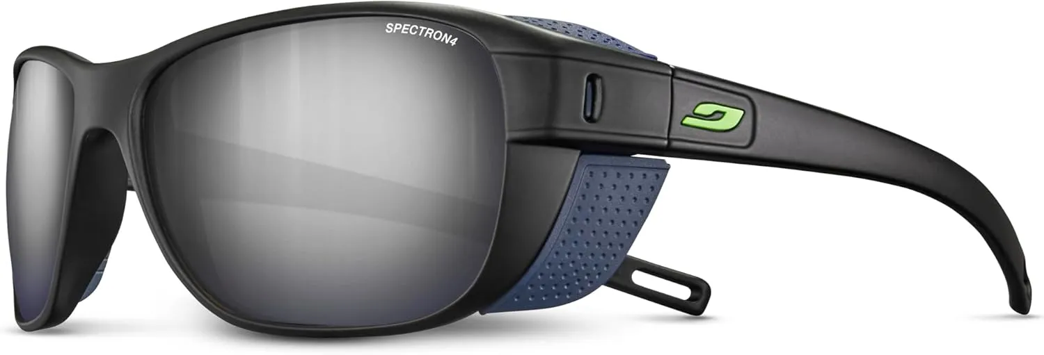Julbo Camino Glacier Sunglasses for Men & Women w/Removable Side Shields for Mountaineering, Hiking, Skiing, and Trekking