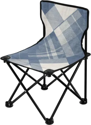 JUNZAN Farmhouse Plaid Collapsible Camping Chairs Lightweight Foldable Chairs Indoor Includes Carry Bag Fishing Chair for Sports Outside