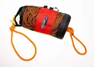 Kemp USA Throw Bag w/ 100' of 3/8" Rescue Rope & Bengal Safety Whistle (2,400 LBS Breaking Load)