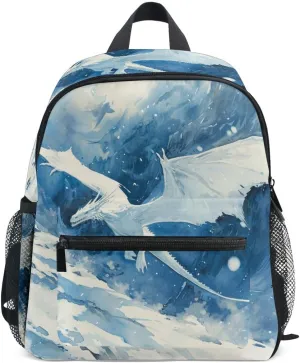 Kids Backpack for Boys Girls Toddler Bags Children Preschool Dragon Pterosaur 3 Kindergarten Small 3-8 Years Old Chest Strap