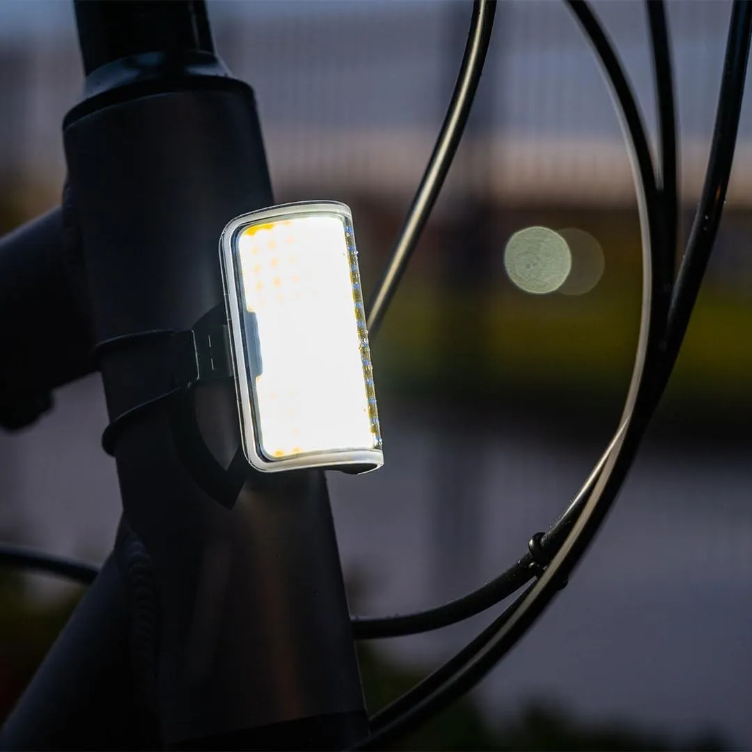 Knog Mid Cobber Bike Light - USB Rechargeable Bike Headlight and Tail Light Set, 330° Visibility, 320/170 Lumens, IP67 Waterproof, 8 Light Modes & App Customization