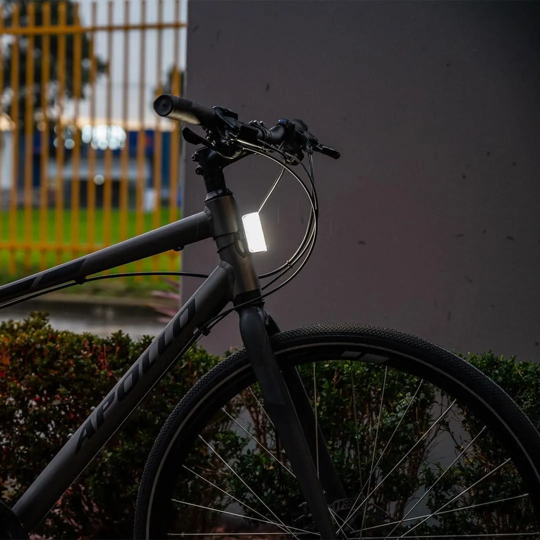 Knog Mid Cobber Bike Light - USB Rechargeable Bike Headlight and Tail Light Set, 330° Visibility, 320/170 Lumens, IP67 Waterproof, 8 Light Modes & App Customization