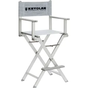 Kryolan aluminum Make-up Chair - Silver