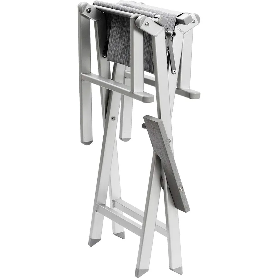 Kryolan aluminum Make-up Chair - Silver