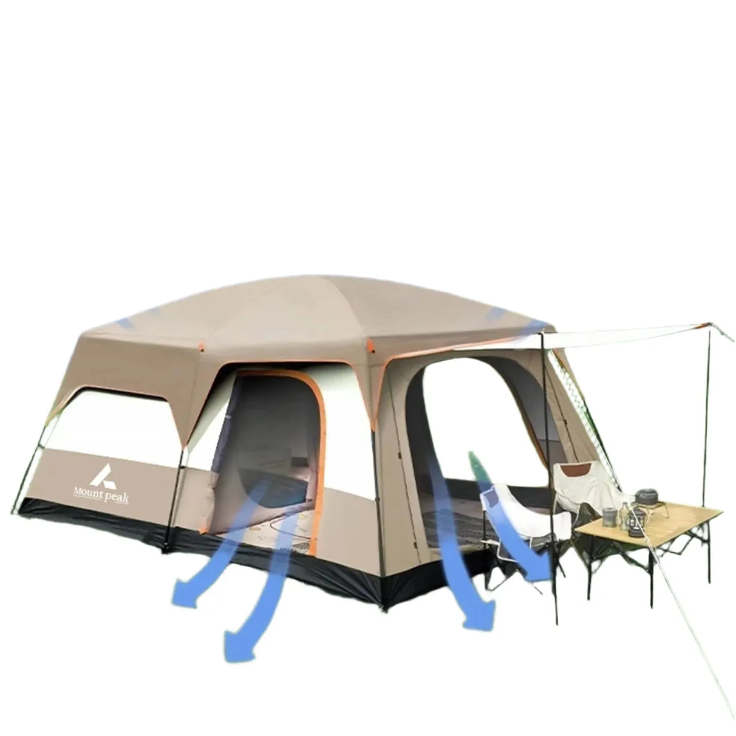 Large Family Camping Tent  Waterproof & Spacious
