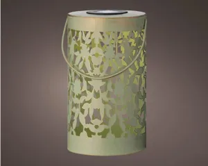 Large Metal Solar Lantern - Antique Green