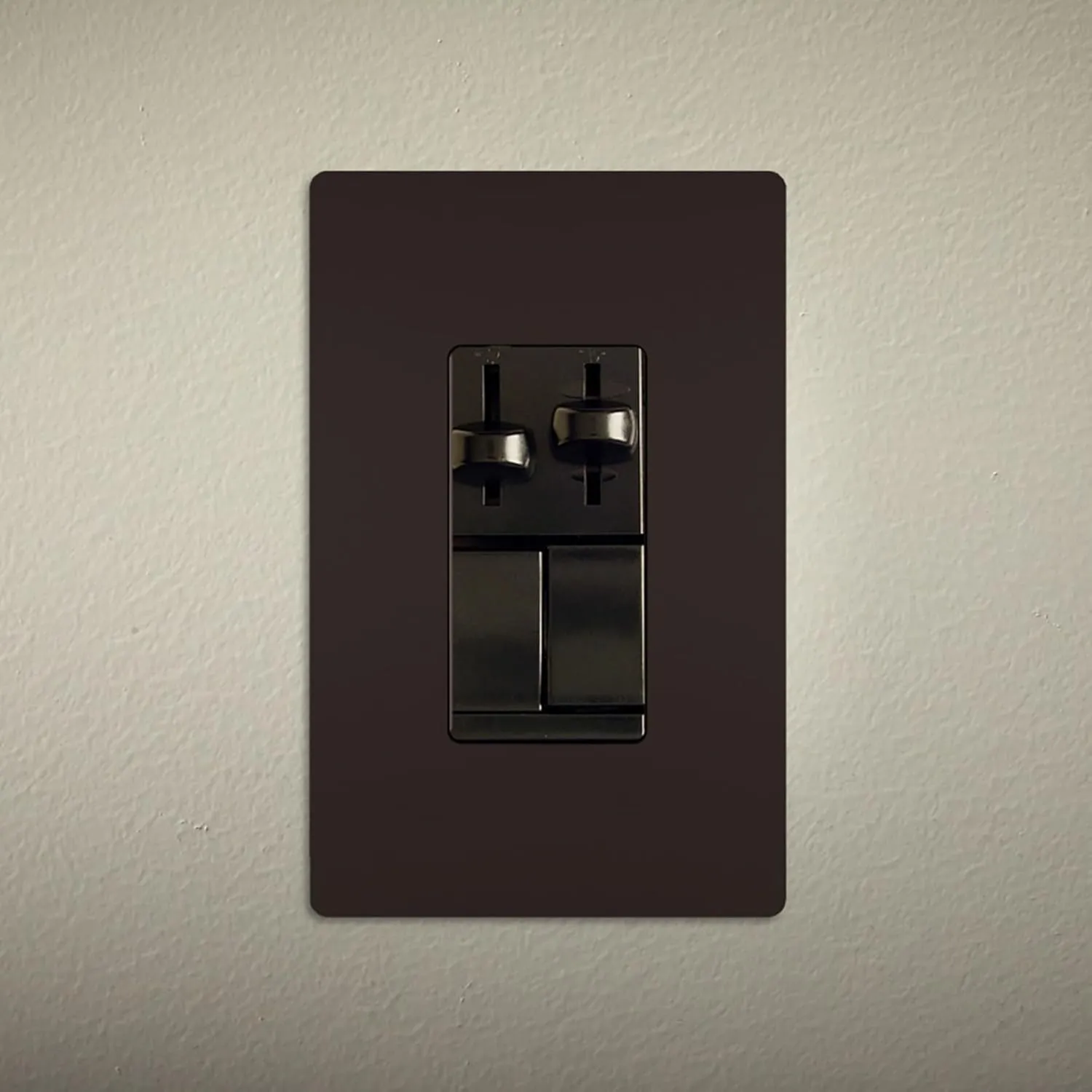 Legrand Pass & Seymour LSCLDC163P 450W LS Series Preset Dimmer Light Switch for Dimmable LED and CFL Bulbs Plus 1.6A Fan Control, Single Pole/3-Way, Brown (1 Count)