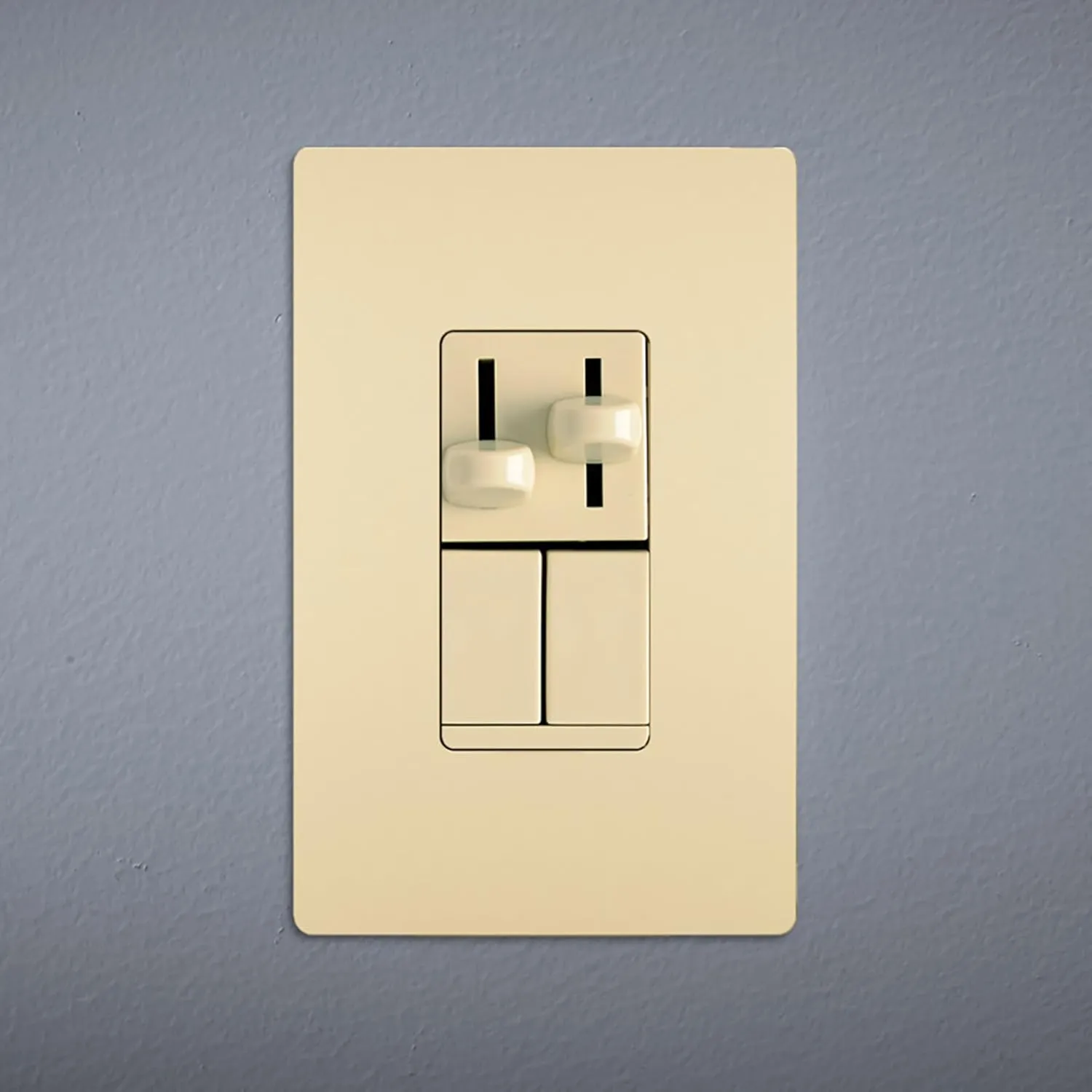 Legrand Pass & Seymour LSCLDC163PI 450W LS Series Preset Dimmer Light Switch for Dimmable LED and CFL Bulbs Plus 1.6A Fan Control, Single Pole/3-Way, Ivory (1 Count)