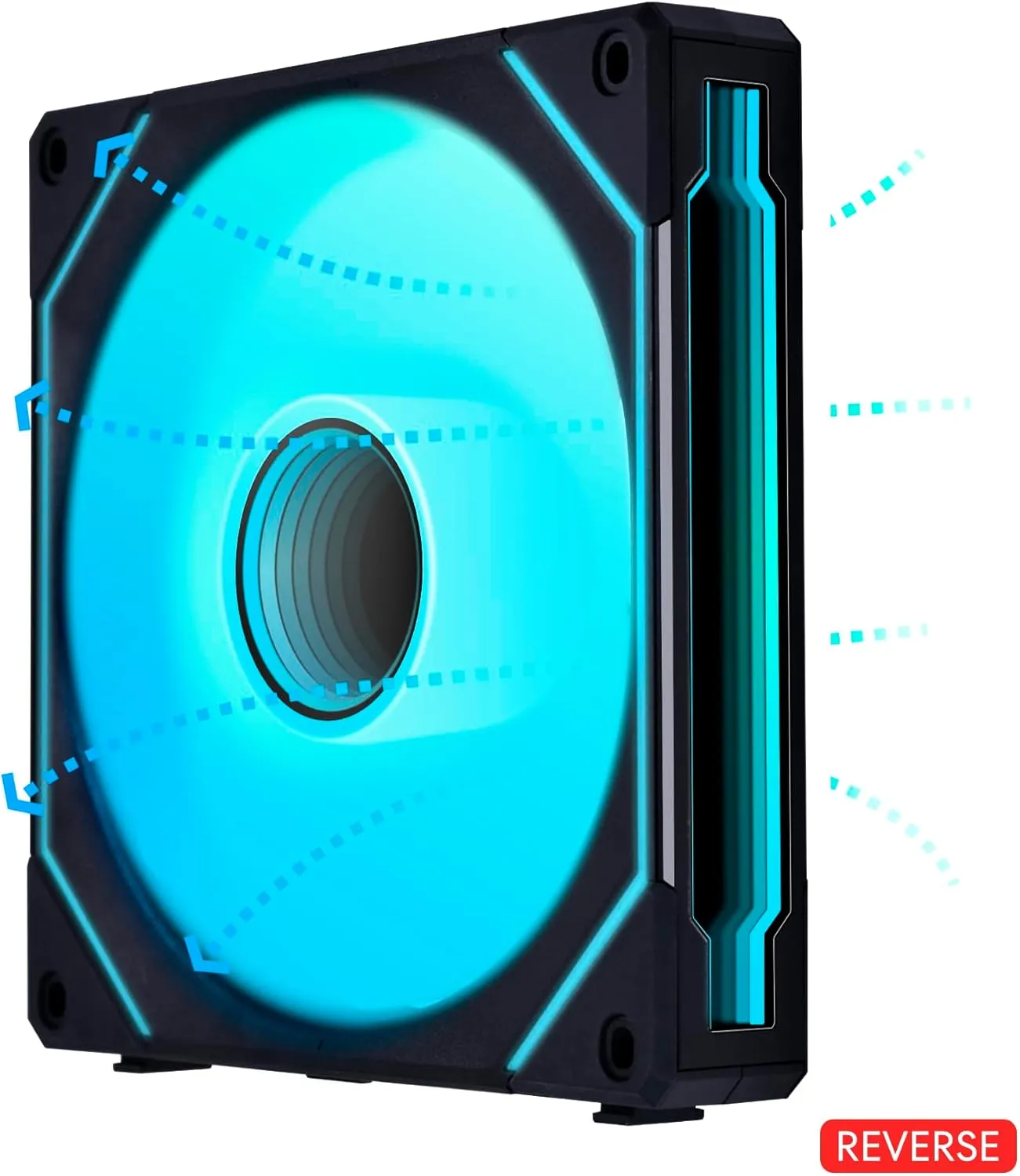 Lian Li UNI Fan SL-Infinity 120 RGB Triple Pack with Controller and 140 Black/Reverse Blade Single Fan