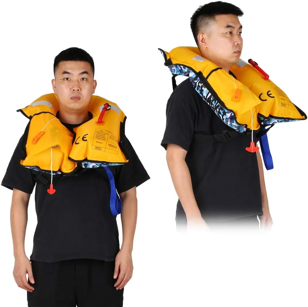 Lifjackets for Adults, Automatic Inflation Adult lifvest Water Sports Vest for Boating Fishing Kayaking Paddling Boat Safety Equipment