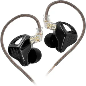 Linsoul KZ ZVX Pro in Ear Monitor,HiFi Wired Earbuds,Acoustically Tuned All-Metal Dynamic IEM Earphones with Magnetic Dynamic Driver,Gaming Earbuds with Detachable OFC Cable for Musician(Without MIC)