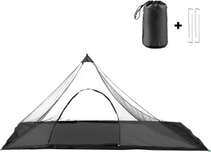 Lixada Camping Net with Carry Bag Single Triangular Net Yarn Tent Compact Lightweight Outdoors Mesh Screen Tent for Backpacking Hiking Camping Fishing Backyard