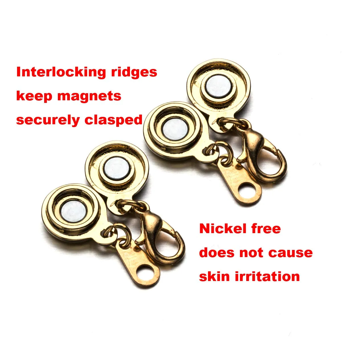 Locking Light Magnetic Jewelry Clasps for Necklace and Bracelet