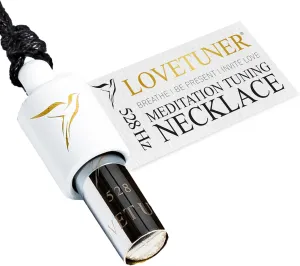 LOVETUNER Mindful Breathing & Meditation Tuning Necklace | 528 Hz Solfeggio Love Frequency | Stress Relief Whistle Necklace | Promote Calm through Sound & Breathwork for Adults