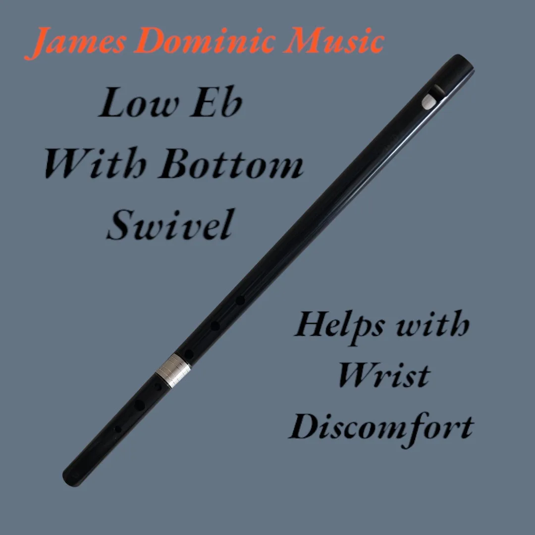 Low Eb Whistle with Bottom Swivel – Rich Sound & Custom Fit