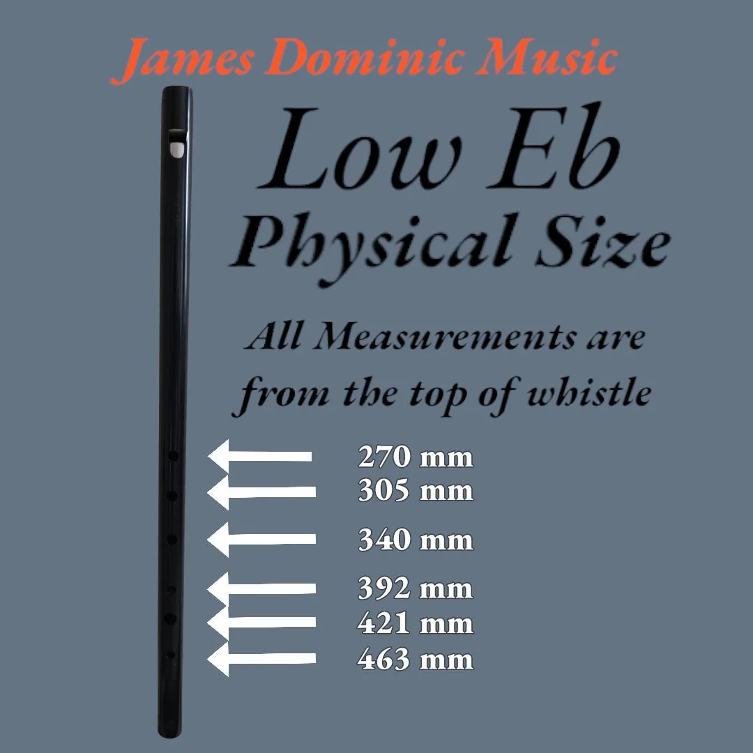 Low Eb Whistle with Bottom Swivel – Rich Sound & Custom Fit