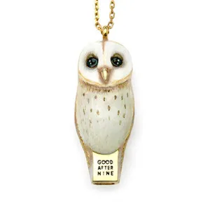 Lucky Barn Owl Whistle Necklace