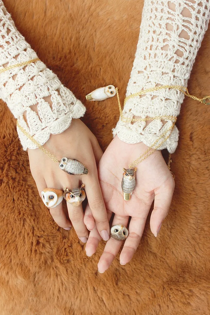 Lucky Barn Owl Whistle Necklace