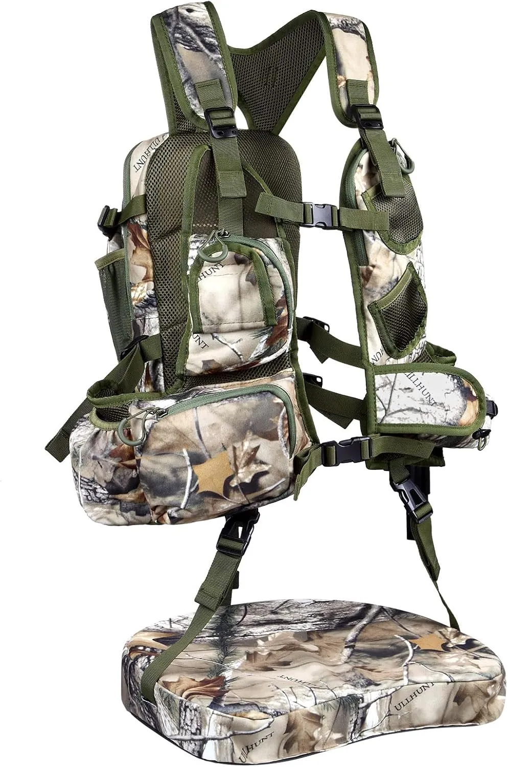 LUCKY CLOVER Turkey Vest, Comfortable Turkey Hunting Vest with Seat Cushion, Turkey Hunting Gear Accessories