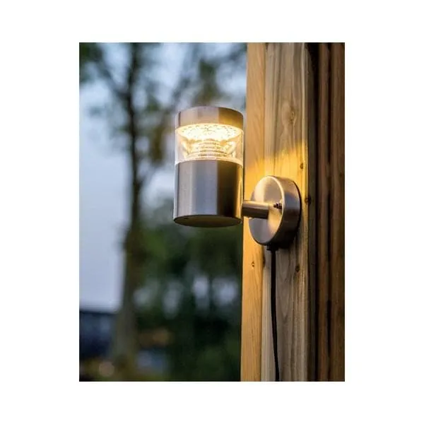 Lumineo | Solar wall light stainless steel