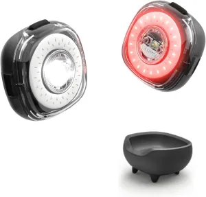 Lumos Firefly Smart Bike Light System - Sync Front & Rear LED Light | Custom Brightness, Flash Pattern, Day/Night Mode | Turn Signals | Brake Lights | Night Riding Bicycle Accessories for Men & Women