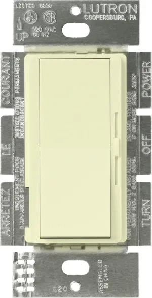 Lutron DVLV-600P-AL Diva Magnetic Low-Voltage Dimmer, Almond