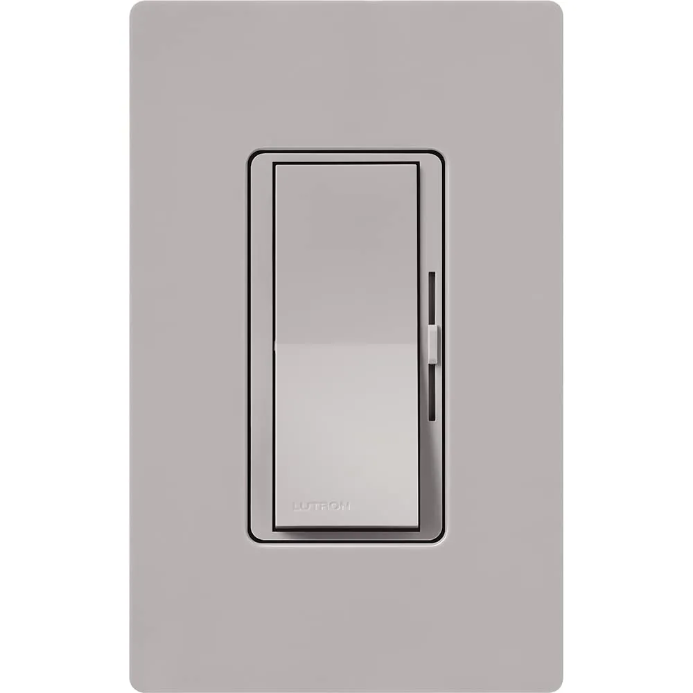 Lutron DVLV-600P-GR Diva 600-watt Single Pole Magnetic Low-Voltage Dimmer, Gray
