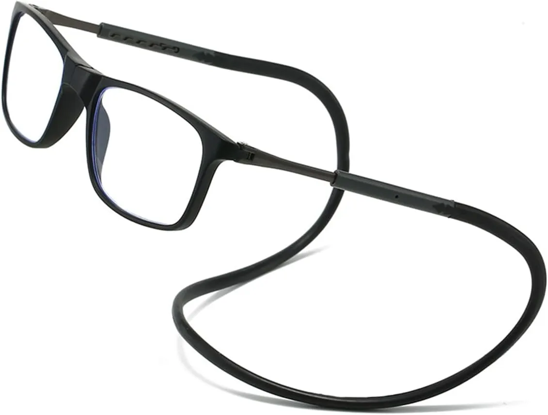 Magnetic Blue Light Blocking Reading Glasses, Bridge Front Connect Reading Glasses, Reading Adjustable for Men&Women