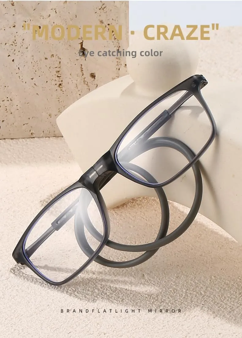 Magnetic Blue Light Blocking Reading Glasses, Bridge Front Connect Reading Glasses, Reading Adjustable for Men&Women
